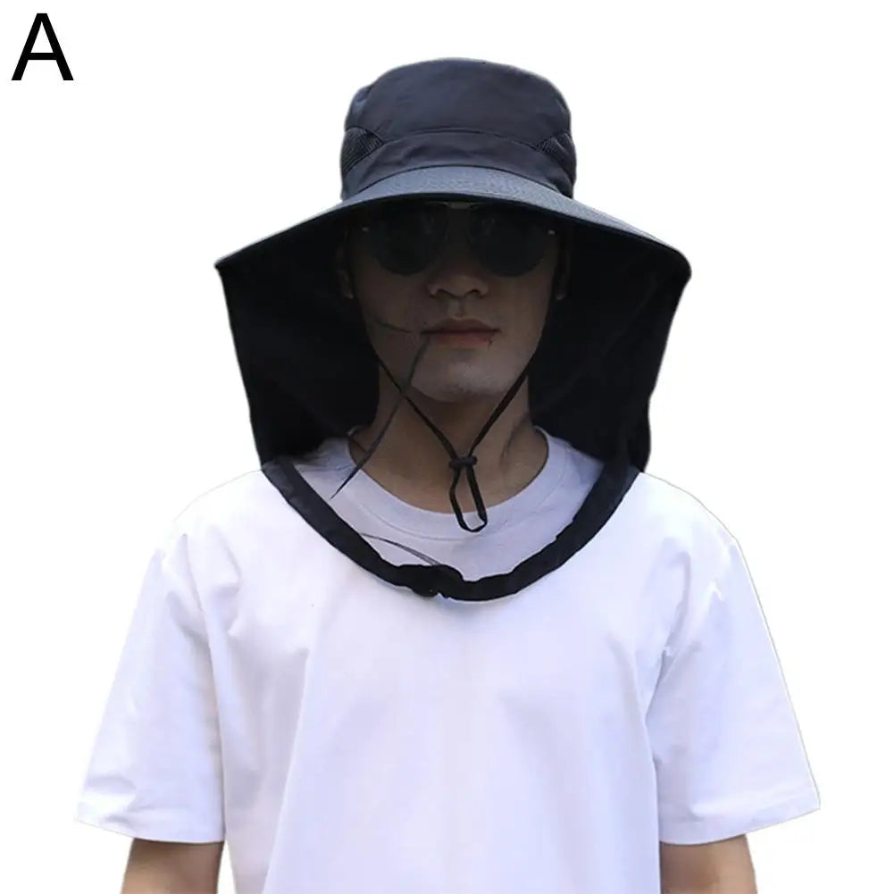 Faltbarer Mückenhut mit Netz – UV-Schutz, Insektenschutz, breite Krempe für Outdoor, Angeln & Camping