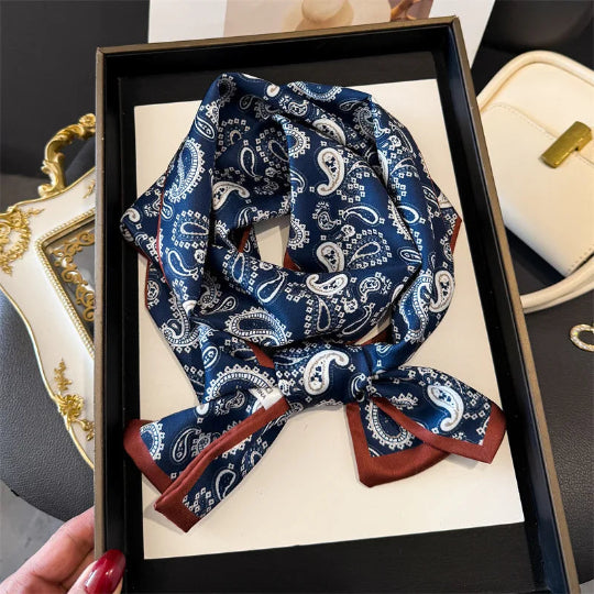 Elegantes Seidenschal-Band – Multifunktionales Accessoire für Haare, Handgelenk & Tasche