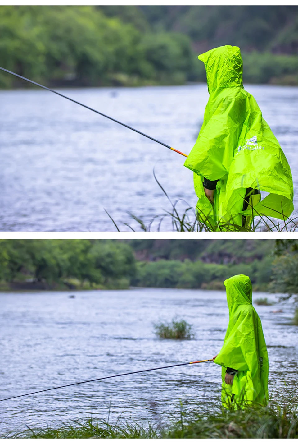 3-in-1 Outdoor Regenponcho – Wasserdicht, Multifunktional als Regenmantel, Zelt & Schutzplane – Ultraleicht & Kompakt für Camping, Wandern & Reisen