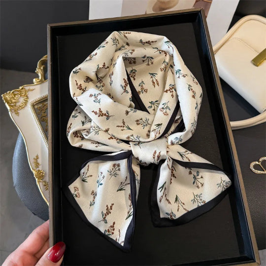 Elegantes Seidenschal-Band – Multifunktionales Accessoire für Haare, Handgelenk & Tasche