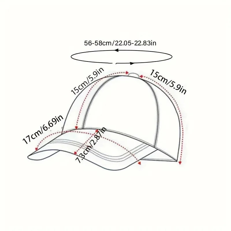 Baseball Cap mit Katzenmotiv – Verstellbar, Unisex, lässiger Sonnenschutz für Alltag & Outdoor