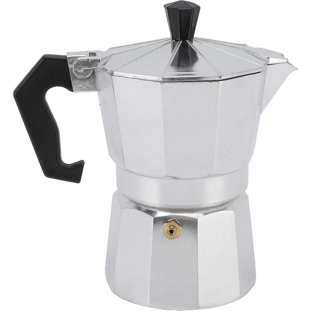 Mokka Kanne Aluminium – 0,6L Espresso Kocher, Italienischer Kaffeekocher für Camping & Zuhause