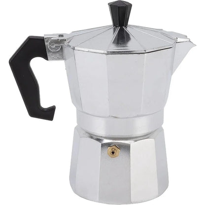 Mokka Kanne Aluminium – 0,6L Espresso Kocher, Italienischer Kaffeekocher für Camping & Zuhause