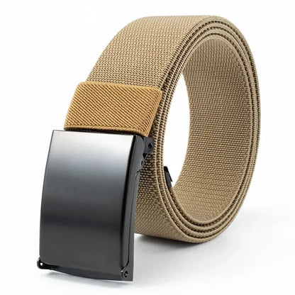 Elastischer Herren Gürtel – Robuster Nylon Gürtel mit Metallschnalle – Verstellbar für Alltag & Outdoor