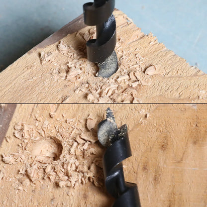 Bushcraft Handbohrer aus Carbonstahl – Robuster Survival Holzbohrer – Manuelle Auger Drill für Camping, Outdoor & Holzarbeiten