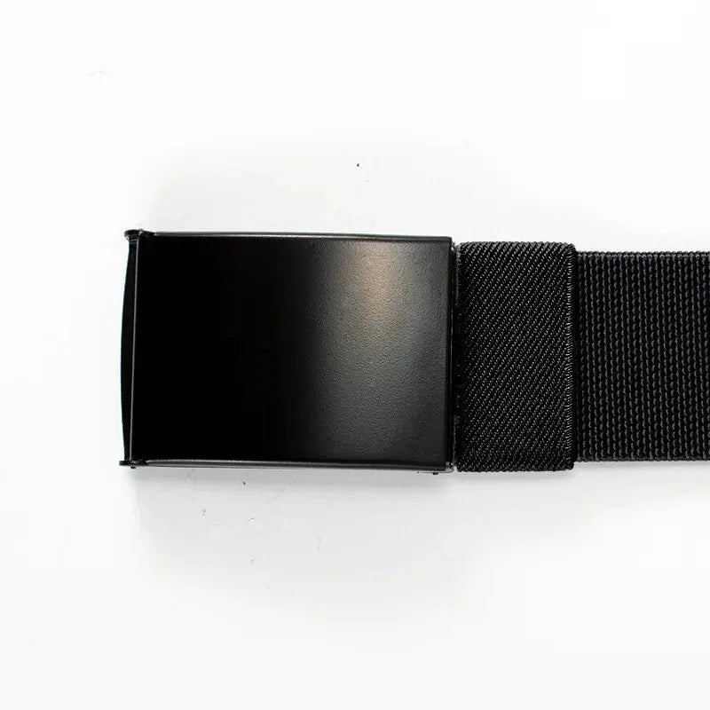 Elastischer Herren Gürtel – Robuster Nylon Gürtel mit Metallschnalle – Verstellbar für Alltag & Outdoor