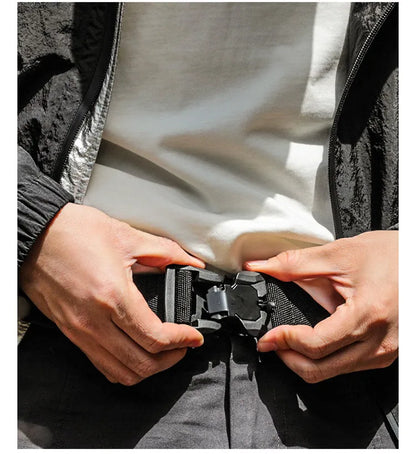 Taktischer Gürtel mit Magnet-Schnellverschluss – Elastisch, Robust & Unisex – Nylon Gürtel für Alltag & Outdoor