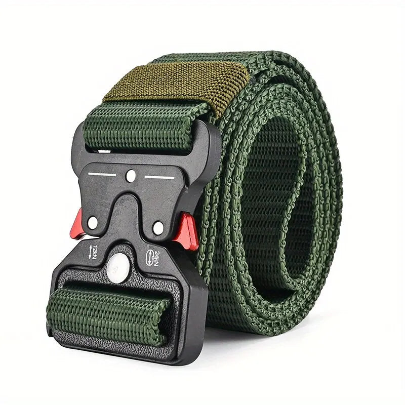 Taktischer Gürtel – Robust, Verstellbar & Unisex – Canvas Gürtel für Alltag, Jeans & Outdoor (1 oder 2 Stück)