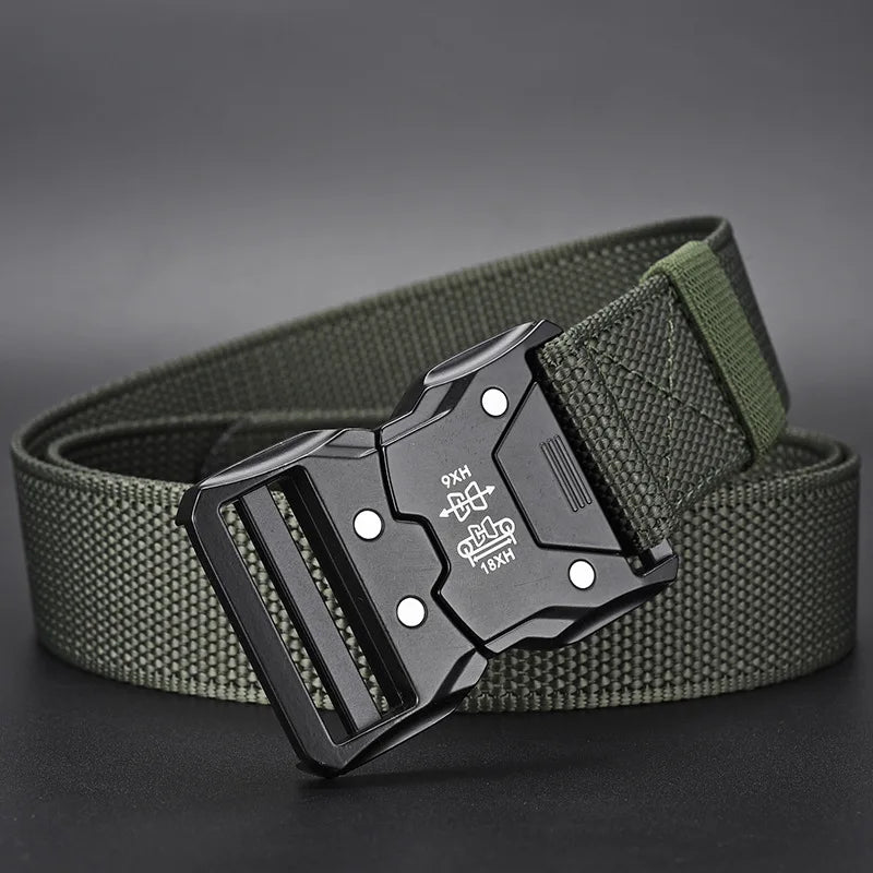 Taktischer Gürtel mit Automatikverschluss – Robust, Verstellbar & Unisex – Outdoor Gürtel für Alltag & Freizeit