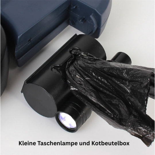 Doppelte Rollleine für 2 Hunde mit LED – Automatische Hundeleine, 360° drehbar & reflektierend