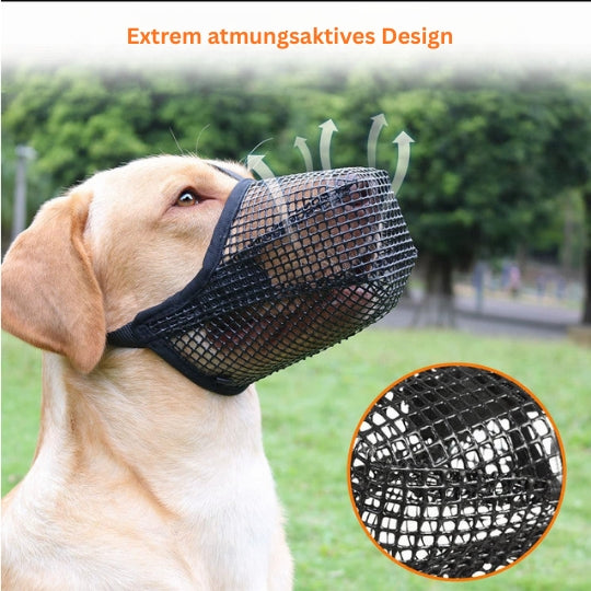 Hunde Maulkorb – Verstellbare Schnauzenmaske für Hunde, leicht & bequem in XS–XL