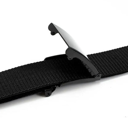 Elastischer Herren Gürtel – Robuster Nylon Gürtel mit Metallschnalle – Verstellbar für Alltag & Outdoor