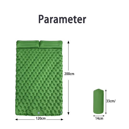 Doppelte Camping-Luftmatratze – extra breit, selbstaufblasend & ultraleicht