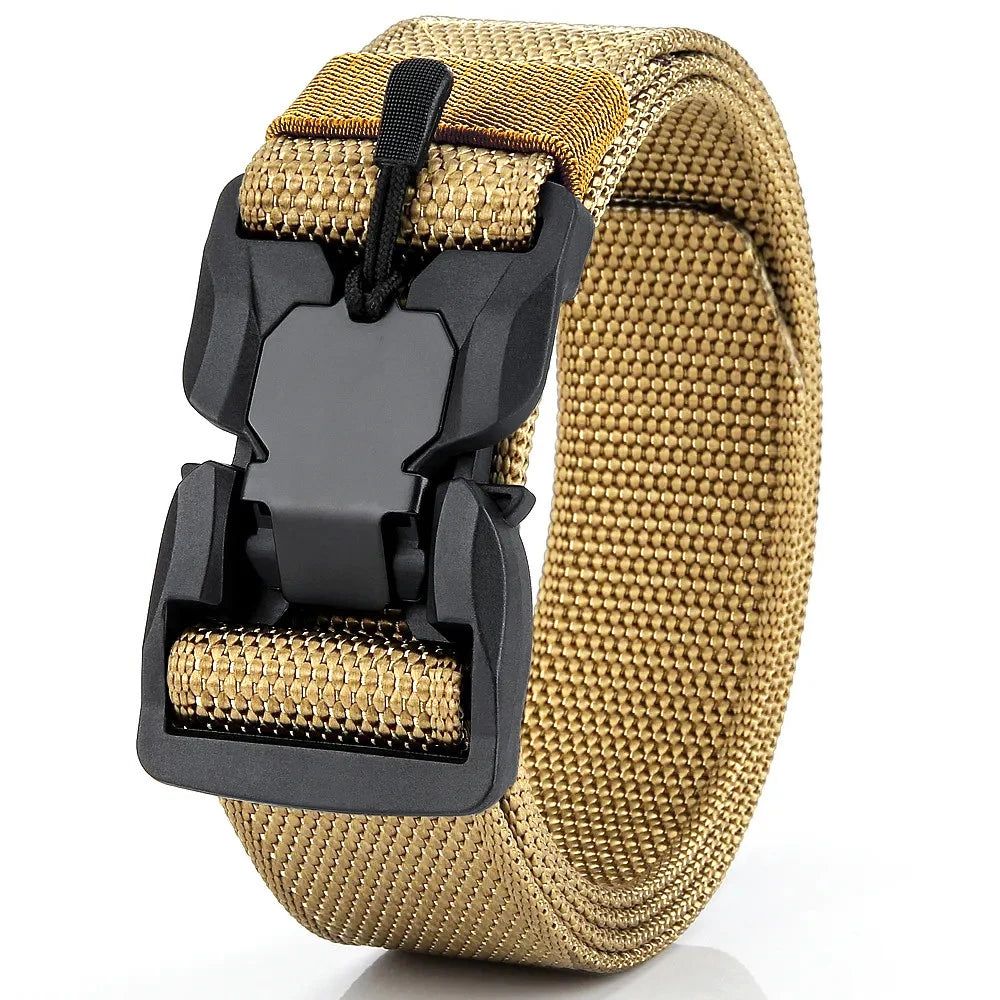 Taktischer Gürtel mit Magnet-Schnellverschluss – Elastisch, Robust & Unisex – Nylon Gürtel für Alltag & Outdoor