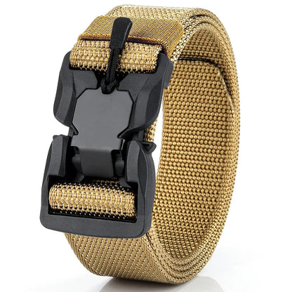 Taktischer Gürtel mit Magnet-Schnellverschluss – Elastisch, Robust & Unisex – Nylon Gürtel für Alltag & Outdoor
