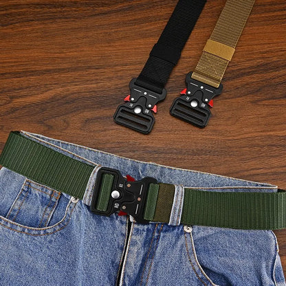 Taktischer Gürtel – Robust, Verstellbar & Unisex – Canvas Gürtel für Alltag, Jeans & Outdoor (1 oder 2 Stück)