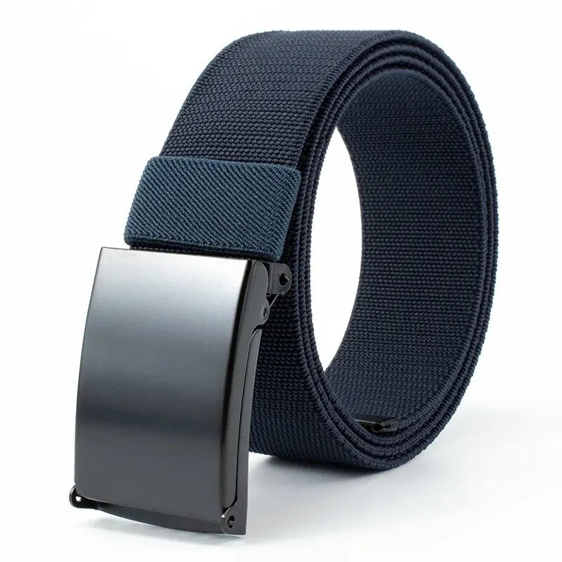 Elastischer Herren Gürtel – Robuster Nylon Gürtel mit Metallschnalle – Verstellbar für Alltag & Outdoor