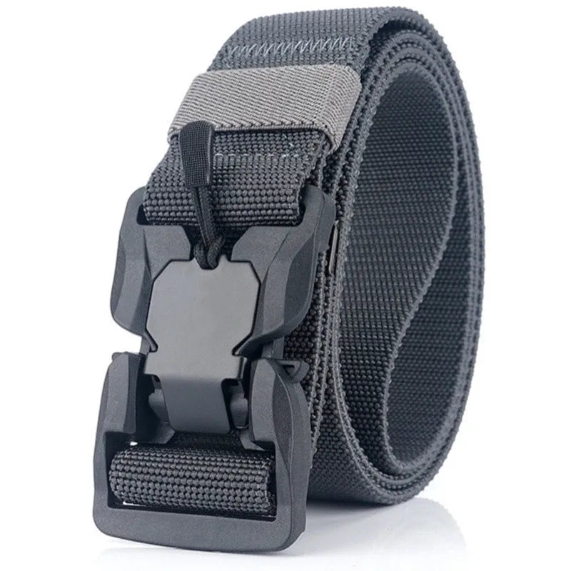 Taktischer Gürtel mit Magnet-Schnellverschluss – Elastisch, Robust & Unisex – Nylon Gürtel für Alltag & Outdoor