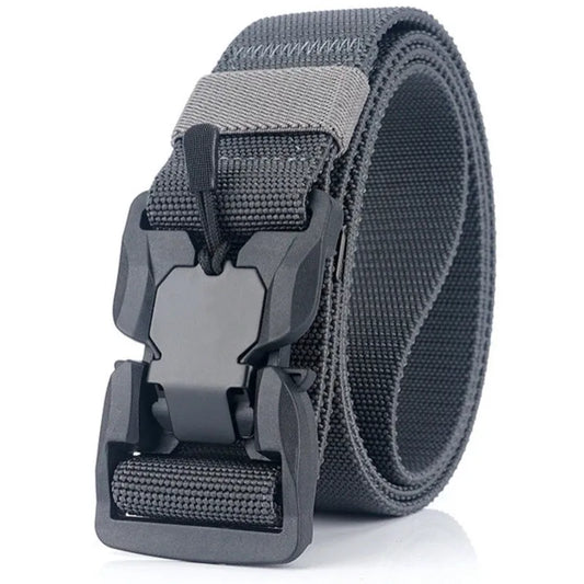 Taktischer Gürtel mit Magnet-Schnellverschluss – Elastisch, Robust & Unisex – Nylon Gürtel für Alltag & Outdoor