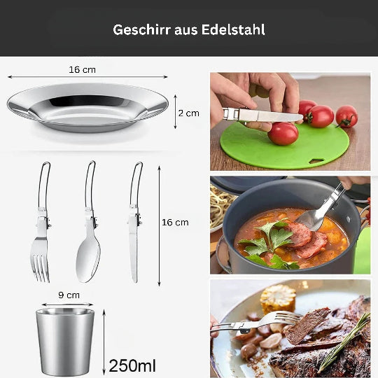 BergGlut Kochset – Inspiriert von den Bergen, gemacht für die Freiheit