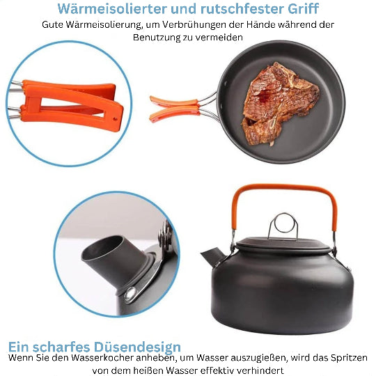 BergGlut Kochset – Inspiriert von den Bergen, gemacht für die Freiheit