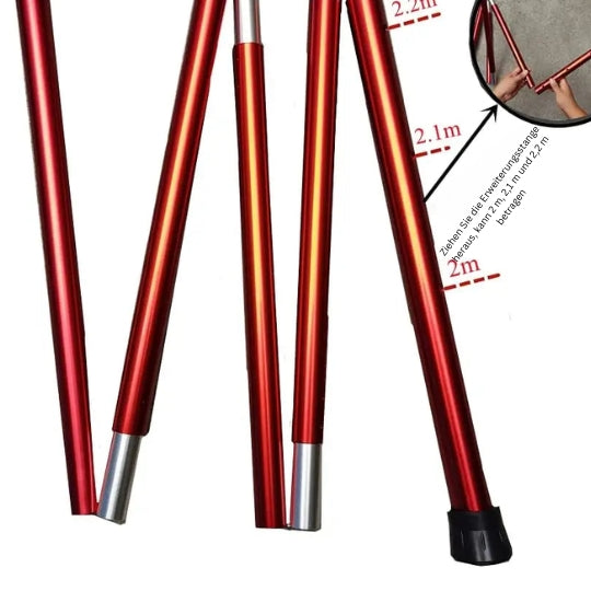 „BergHütte“ – Das höhenverstellbare Tipi Ofenzelt für Wintercamping und Outdoor-Abenteuer