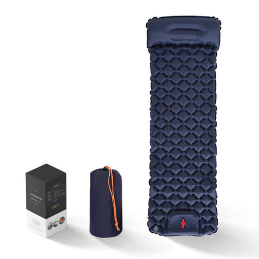 Ultraleichte Camping Isomatte mit integrierter Pumpe – Aufblasbare Schlafmatte mit Kissen für Outdoor & Reisen