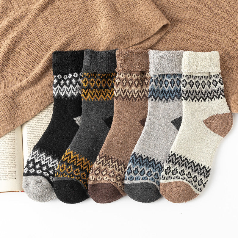 RetroStyle Thermosocken – Bunte Unisex-Punkte